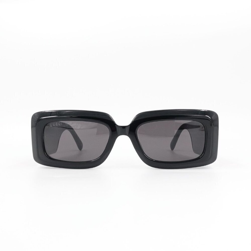 Gucci Black Rectangular Sunglasses